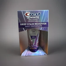 Crest 3D White Brilliance Deep Stain Remover Daily Toothpaste 2.1 oz Exp 11/26