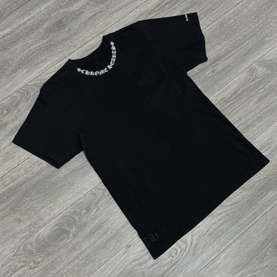 Size Small - Chrome Hearts Collar Print T-Shirt ' Black White