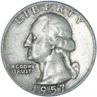 1957 D Washington Quarter 90% Silver
