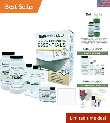 ECO Essentials Roll-On Refinishing Kit - 26 fl oz 1.6 Pint, Low Odor, Low VOC...