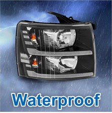 LED DRL Headlight Assembly Fit for 2007-2013 Chevy Silverado 1500 / 2500HD / 350