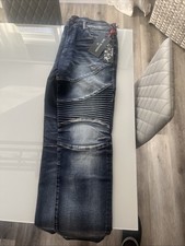 True Religion Rocco Moto SE Jeans Mens 34 FKVD Mineral Asphalt NWT