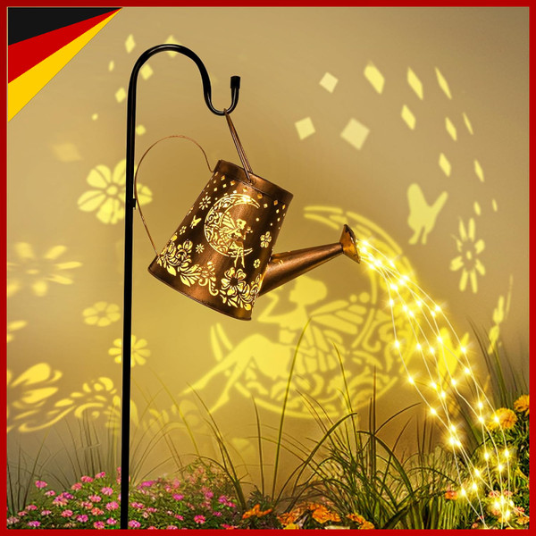 Solarlampe Led HäNgelaterne Wasserdicht Garten Terrasse Weg Deko Licht-image