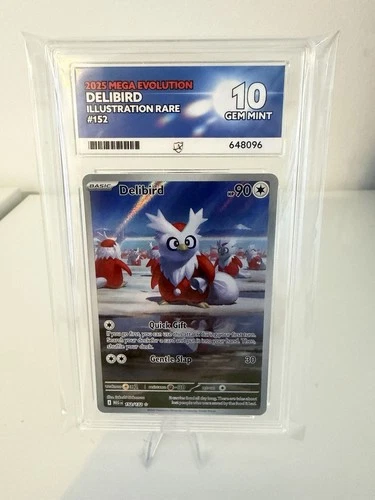 Pokemon Delibird 152/132 Illustration Mega Evolution Rare ACE 10
