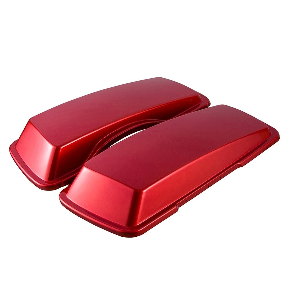 Cubierta de tapas de alforja Ember Red Sunglo para Harley Street Road Electra Glide Foto 3 de 4