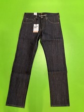 Jeans dritti Lee 101 Selvedge The Original 13 3/4 once taglia W32 L32 nuovi con etichette