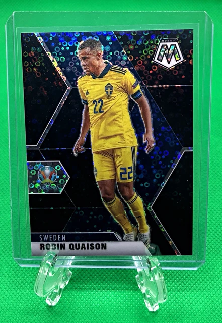 Panini Mosaic UEFA Euro 2020 Robin Quaison Circles Black Prizm 1/1