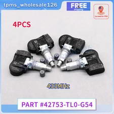 Set of 4 TPMS Sensor 42753-Tl0-G54 Tire Pressure Sensors For Honda Odyssey Pilot