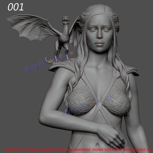 Daenerys 1/3 Unpainted Model Kit Unassembled 3D Printing Beauty Female 001 Ver. - Picture 6 of 18
