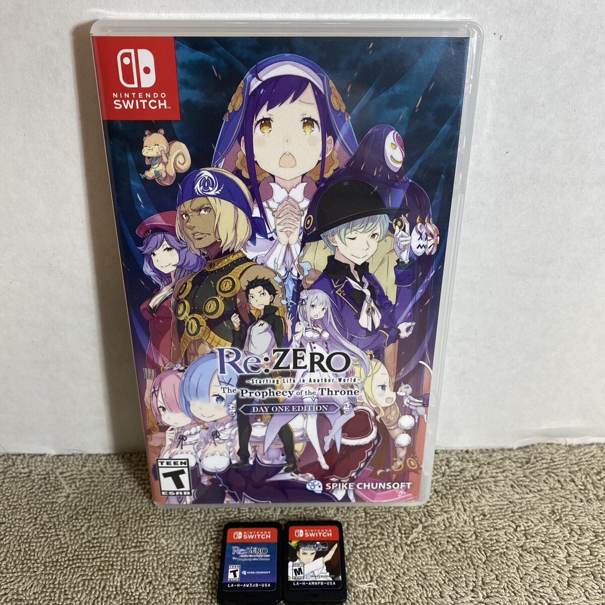 Re:ZERO The Prophecy of the Throne Steins;Gate Elite Nintendo Switch Game Lot Re:ZERO The Prophecy of the Throne Steins;Gate Elite Nintendo Switch Game Lot
