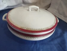 M Z Altrohlau Maria Theresia Carlsbad Czechoslovakia Oval Covered Vegetable Dish