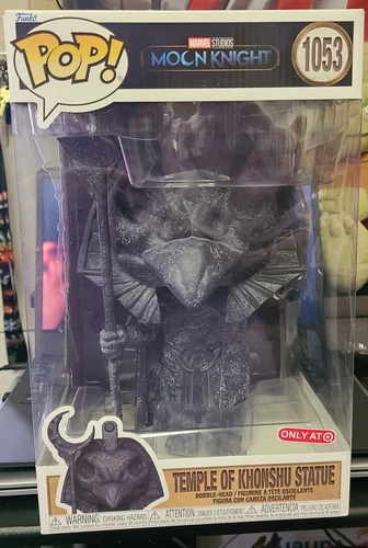 TEMPLE OF KHONSHU STATUE 1053 TARGET MOON KNIGHT MARVEL STUDIOS FUNKO POP 2022