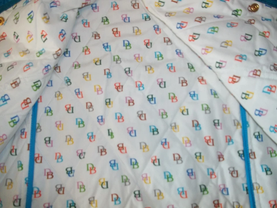 Abrigo CHAQUETA DOONEY & BOURKE Azul LOGO Forrado Acolchado Granero Mujer Talla XS NUEVO Foto 3 de 4