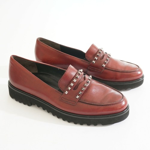 paul green studded loafers