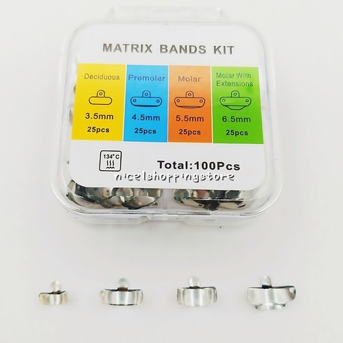 Dental Matrix Bands Ring Sectional Matrice Clamp Fit Garrison Palodent V3 System - Picture 95 of 122
