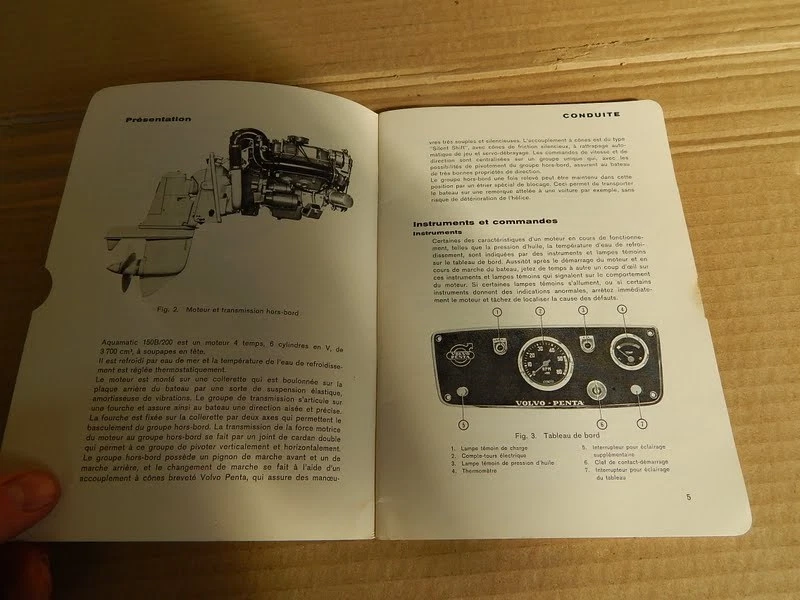 MANUALE USO MANUT. ORIGINALE 1967 VOLVO PENTA 150 B 200 AQUAMATIC SPEEDBOAT - Immagine 4 di 4