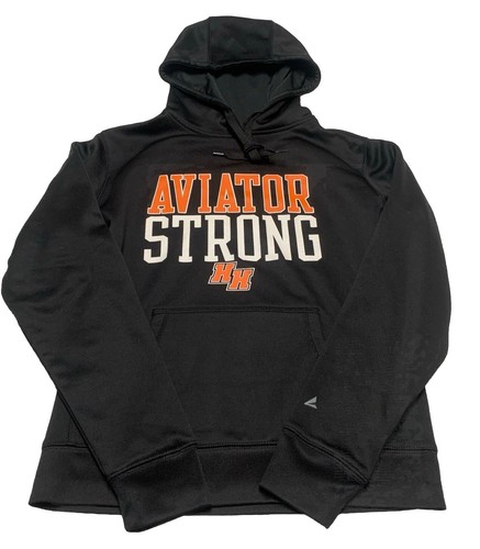 BSN Sports Women’s Size Small Black Pullover Hoodie Sweater Aviator Strong - Picture 9 of 17