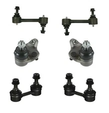 6 Pc Lower Ball Joint Front Rear Sway Bar For Toyota Corolla Chevrolet Prizm