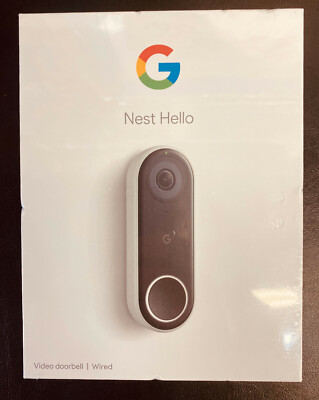 Google Nest Hello Smart WIFI Video Doorbell NC5100US Wired ''NEW SEALED''