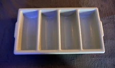 TableCraft 1524G Gray 21 x 12" Cutlery Bin"