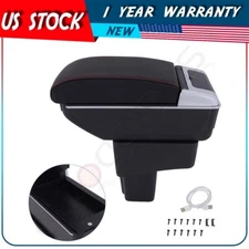 Center Console Container Armrest Storage Box w/ Base For Nissan For Juke 2010-15