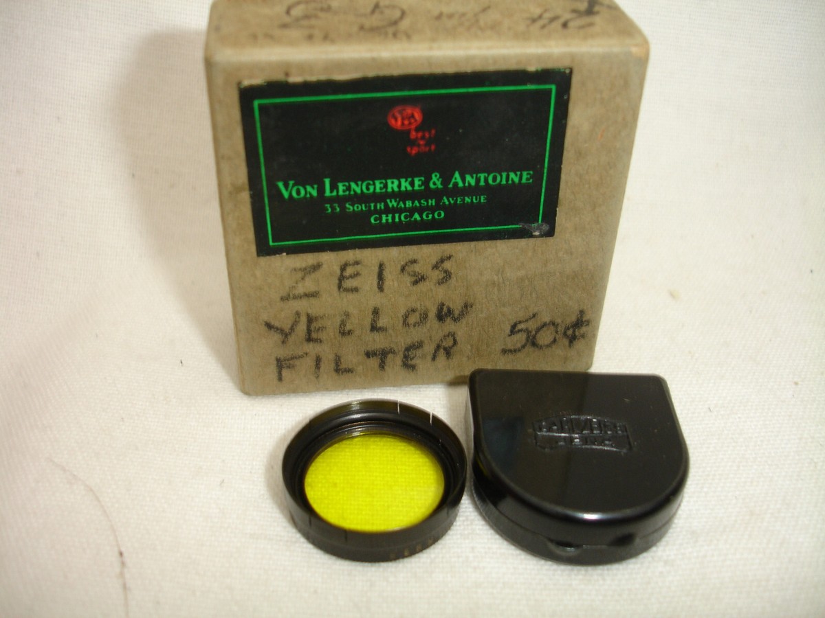 Carl Zeiss Jena yellow filter Dx24 with case | eBay