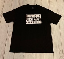 WWE Dean Ambrose Unstable Licensed WWE XL T Shirt, Black