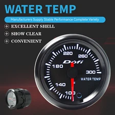 2" 52mm 7 Color Universal Car Pointer LED Water Temp Temperature Gauge Meter