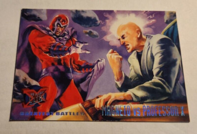 1995 Fleer Ultra Marvel X-Men MAGNETO vs PROFESSOR X Greatest Battles #133