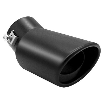 Auto Blende Auspuffrohr 63mm Edelstahl Bogen Schalldämpfer Spitze Endtopf 2627