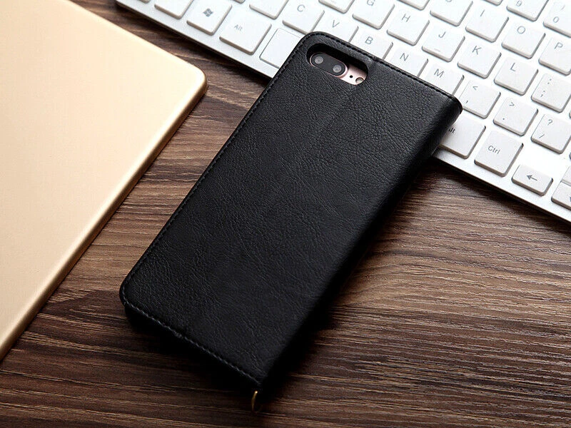 For iPhone 16E 14 13 12 15 17 Pro Max Luxury Leather Flip Wallet Crad Case Cover - Image 3 of 4