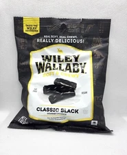 Wiley Wallaby Australian Style Black Gourmet Licorice- 5 oz Bag