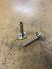 1/4 X 1 3/8” Steel Semi Tubular Rivet, Truss Head 3/4” OD Head (50 Pack)