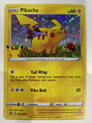 Pokemon General Mills 25th Anniversary Promo SWSH039 Pikachu Holo | eBay