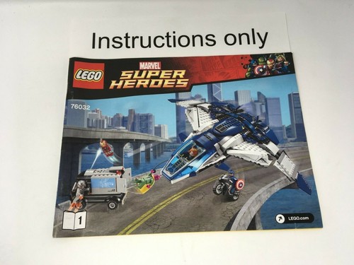 ONLY instructions Lego 76032 Quinjet City Chase Marvel Super Heroes The Avengers - Picture 2 of 3