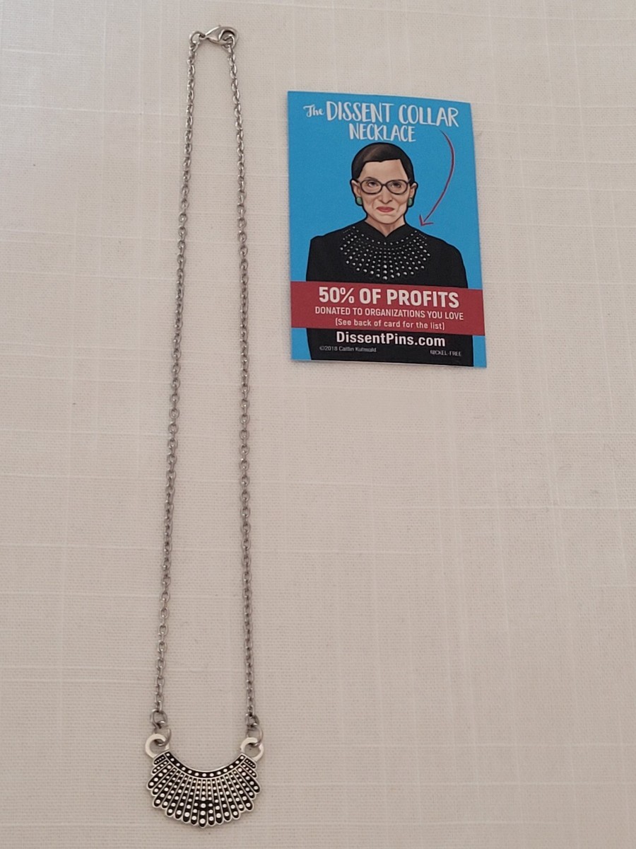 Dissent Collar Necklace RBG Ruth Bader Ginsburg by Dissent Pins