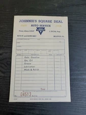 Vintage CONOCO Service Station Service & Repair Ticket / NOS / Lot of 12