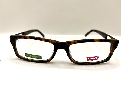 Levi's Eyeglasses LS-609E-1 Demi Designer Demo Lens Brown 52-16-135