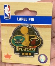 Charlotte Hornets Vs Miami Heat Pin NBA Baske...