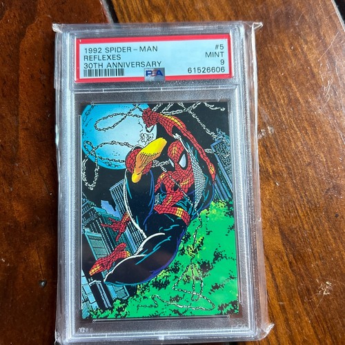 1992 Marvel Comic Images Spider-Man 30th Anniv. Reflexes #5 PSA 9 MINT - Picture 1 of 3