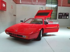 BMW M1 E26 COUPE 1978 Red Detailed Welly 1:24 G Scale Diecast Model Car 24098