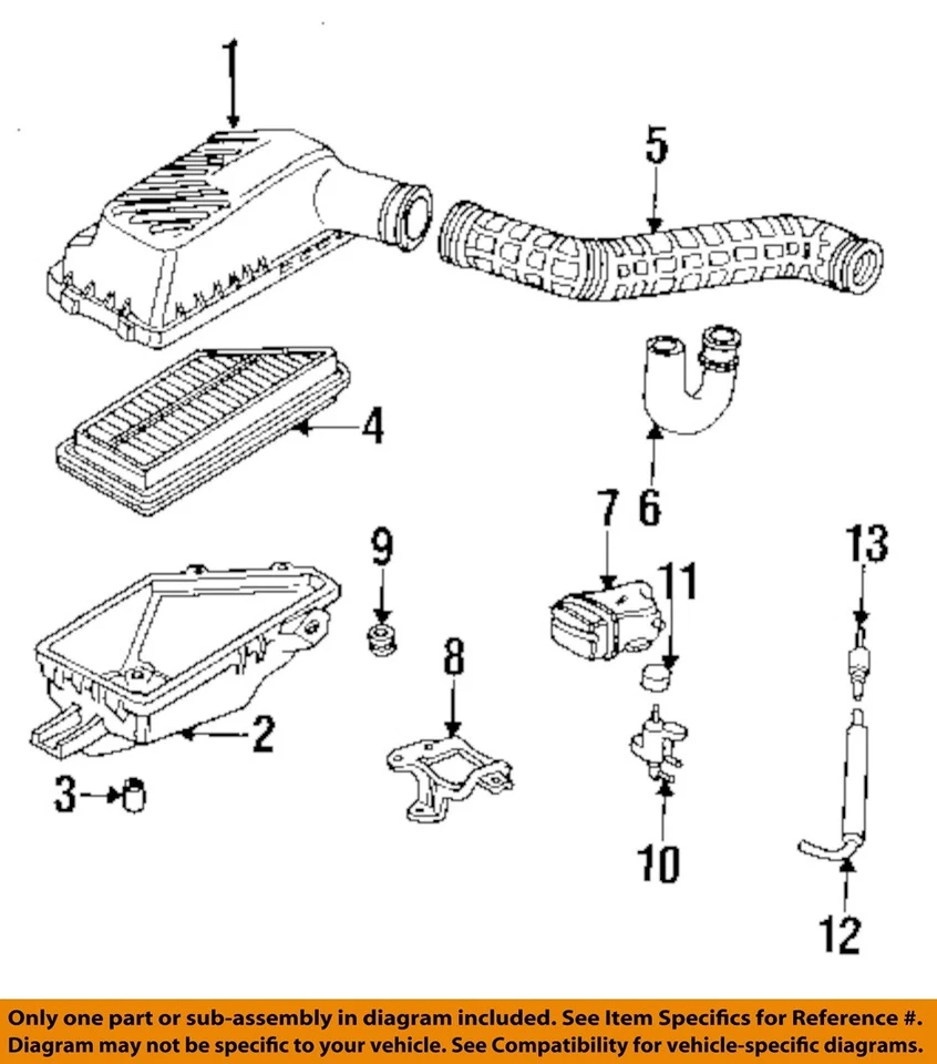 Used Air Cleaner Assembly fits: 1995 Honda Prelude  Grade A — 第 3/4 张图片