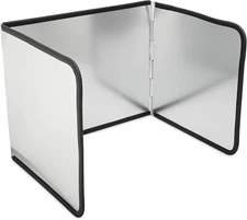 Splatter Guard for Frying Non-Stick 3 Sided Foldable Grease Splatter Screen New