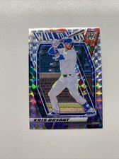 2021 Kris Bryant Will To Win Panini Mosaic Baseball WTW3 Silver Mosaic Prizm
