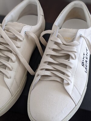YSL Saint Laurent COURT CLASSIC SL/06 Signature SNEAKERS Size 40