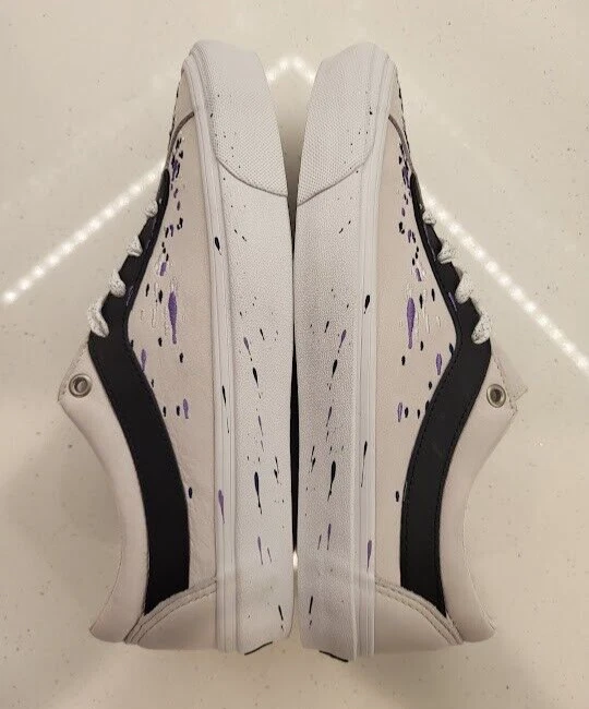 Ricamo bianco Vans B NI Splatter da uomo taglia 9 donna taglia 10 5 Stussy Trip out