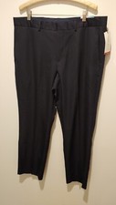 NWT Perry Ellis Portfolio Mens Modern Fit Stretch Dress Pants Navy Size 38 x 29