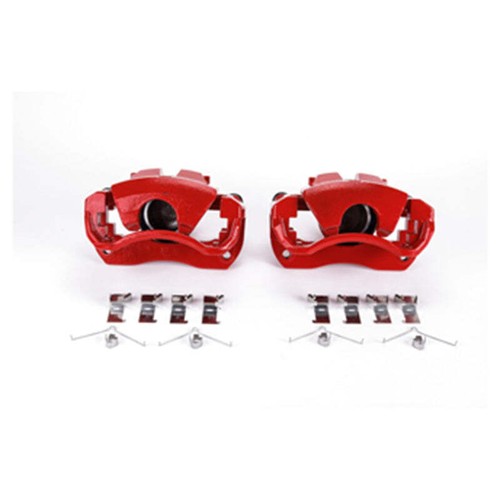 Power Stop Fits 13-17 Lexus ES300h Front Red Calipers w/Brackets - Pair - Picture 3 of 6