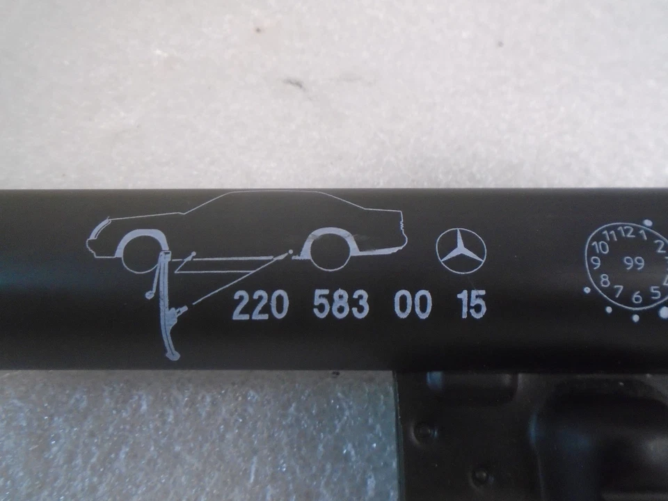 2000-2006 Mercedes S430 W220 Emergency Spare Tire Jack 2205830015 OEM DK80869 - Image 3 of 4