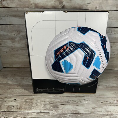 Nike Flight Soccer Ball Size 5 ACC White Blue Hyper Crimson FZ3023
